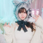 [New] コスプレ小物 ハロウィン アニマル かぶりもの もふもふうさたん/もふもふにゃんにゃん レディース フリーサイズ グレー/ブラウン/ピンク【クリアストーン】