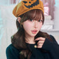 [New] コスプレ小物 帽子 ハロウィン かぼちゃ パンプキンベレー帽 ユニセックス フリーサイズ オレンジ 【クリアストーン】