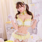 [New] コスプレ メロリック レモンドロップ レディース フリーサイズ イエロー【クリアストーン】♡