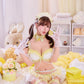 [New] コスプレ メロリック レモンドロップ レディース フリーサイズ イエロー【クリアストーン】♡