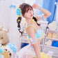 [New] コスプレ メロリック チャイナブルー レディース フリーサイズ ブルー【クリアストーン】♡
