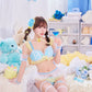[New] コスプレ メロリック チャイナブルー レディース フリーサイズ ブルー【クリアストーン】♡
