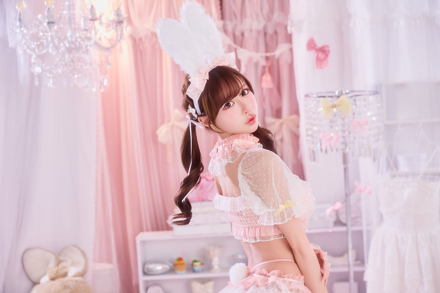 [New] コスプレ メロリック ピーチヨーグルト レディース フリーサイズ ブルー【クリアストーン】♡