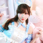 【予約/6月23日発送予定】[New] コスプレ ベビードール poppy doll ネグリジェナース レディース フリーサイズ ブルー【クリアストーン】♡