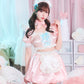 【予約/6月23日発送予定】[New] コスプレ ベビードール poppy doll ネグリジェメイド レディース フリーサイズ ピンク【クリアストーン】♡