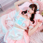 【予約/6月23日発送予定】[New] コスプレ ベビードール poppy doll ネグリジェメイド レディース フリーサイズ ピンク【クリアストーン】♡