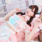 【予約/6月23日発送予定】[New] コスプレ ベビードール poppy doll ネグリジェメイド レディース フリーサイズ ピンク【クリアストーン】♡