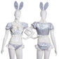 【予約/6月23日発送予定】[New] コスプレ ベビードール poppy doll ネグリジェラパン レディース フリーサイズ グレー【クリアストーン】♡