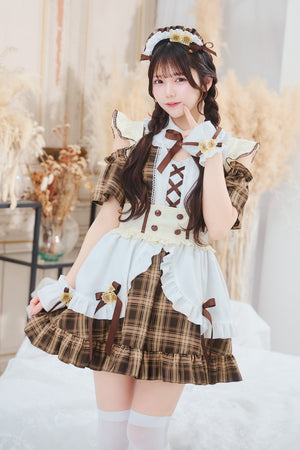 ミニチュアリメイク✿ オーダーメイド　制服リメイク　クリアドーム入　ご案内画面 New] 《JamsCollection着用》コスプレ リリパレ ひまわりメイド