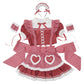 [New] 《JamsCollection着用》コスプレ リリパレ メロウハートメイド レディース フリーサイズ レッド【クリアストーン】♡