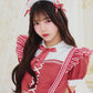 [New] 《JamsCollection着用》コスプレ リリパレ メロウハートメイド レディース フリーサイズ レッド【クリアストーン】♡