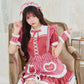 [New] 《JamsCollection着用》コスプレ リリパレ メロウハートメイド レディース フリーサイズ レッド【クリアストーン】♡
