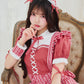 [New] 《JamsCollection着用》コスプレ リリパレ メロウハートメイド レディース フリーサイズ レッド【クリアストーン】♡