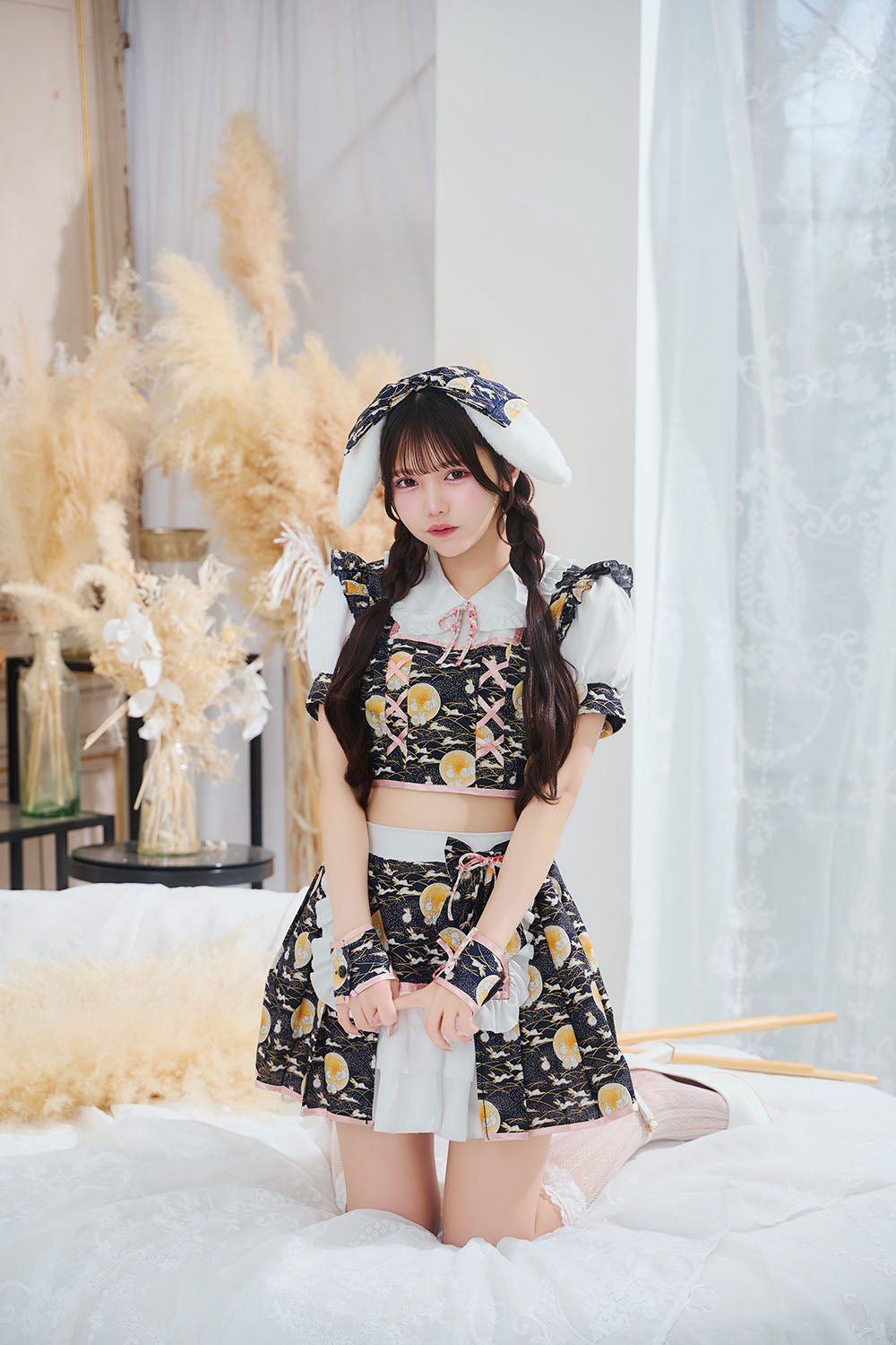 [New] 《JamsCollection着用》コスプレ リリパレ ムーンリットメイド レディース フリーサイズ ブラック【クリアストーン】♡