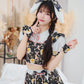 [New] 《JamsCollection着用》コスプレ リリパレ ムーンリットメイド レディース フリーサイズ ブラック【クリアストーン】♡