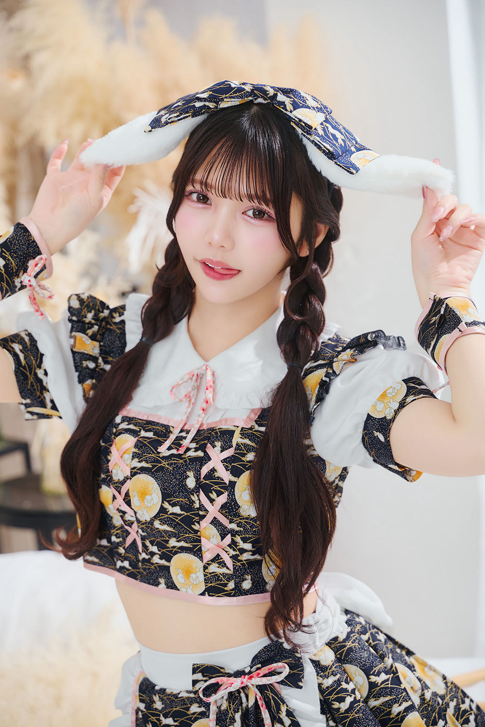 [New] 《JamsCollection着用》コスプレ リリパレ ムーンリットメイド レディース フリーサイズ ブラック【クリアストーン】♡