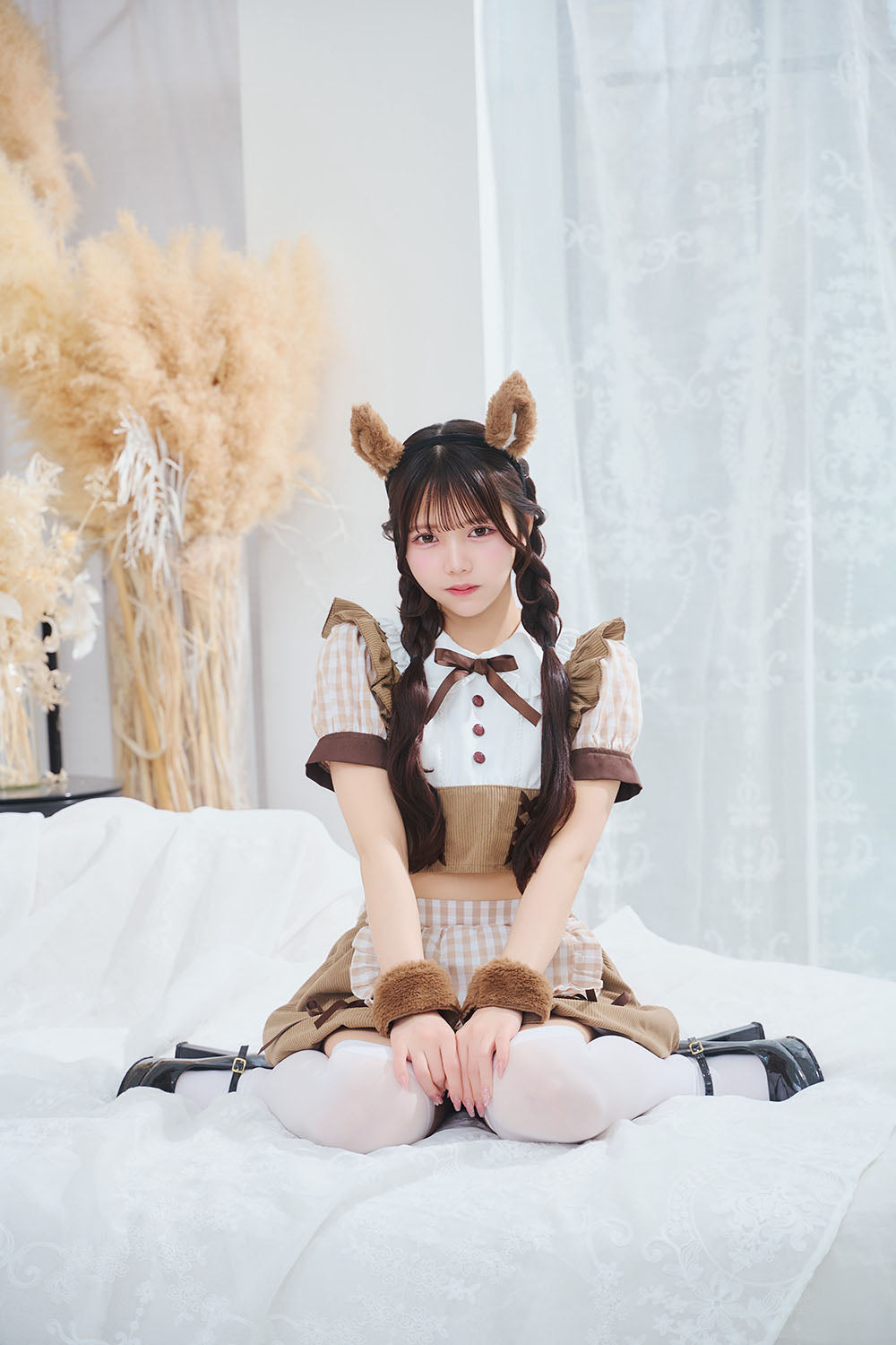[New] 《JamsCollection着用》コスプレ リリパレ アニマル マロンリスメイド レディース フリーサイズ ブラウン【クリアストーン】♡