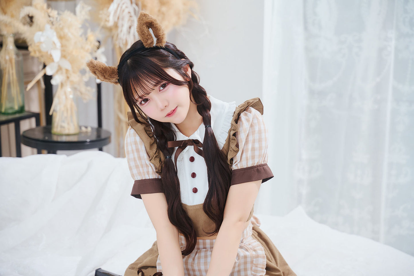 [New] 《JamsCollection着用》コスプレ リリパレ アニマル マロンリスメイド レディース フリーサイズ ブラウン【クリアストーン】♡