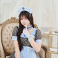 [New] 《JamsCollection着用》コスプレ リリパレ ロマンスナースメイド レディース フリーサイズ ピンク/ブルー【クリアストーン】♡