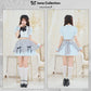 [New] 《JamsCollection着用》コスプレ リリパレ アリスリボンメイド レディース フリーサイズ ブルー【クリアストーン】♡