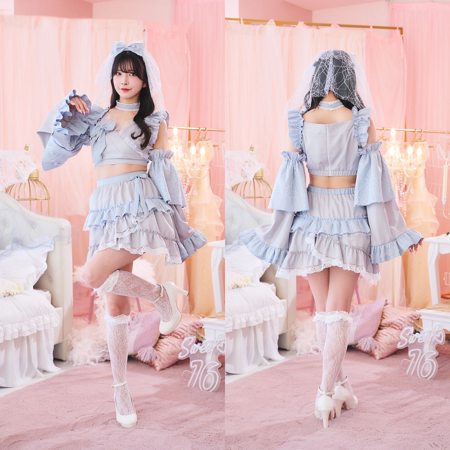 【予約/6月23日発送予定】[New] コスプレ 夏の風物詩 スモーキーゴースト レディース フリーサイズ グレー【クリアストーン】♡
