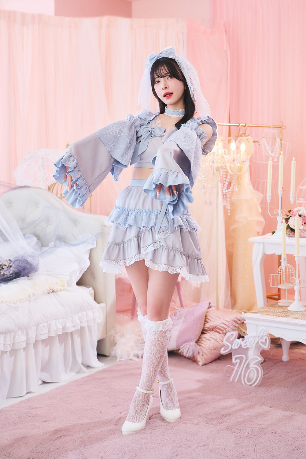 【予約/6月23日発送予定】[New] コスプレ 夏の風物詩 スモーキーゴースト レディース フリーサイズ グレー【クリアストーン】♡