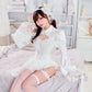 【予約/6月23日発送予定】[New] コスプレ 夏の風物詩 フェティッシュゴースト レディース フリーサイズ ホワイト【クリアストーン】♡