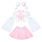 【予約/6月23日発送予定】[New] コスプレ 夏の風物詩 風鈴小町 レディース フリーサイズ ホワイト【クリアストーン】♡