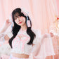 【予約/6月23日発送予定】[New] コスプレ 夏の風物詩 風鈴小町 レディース フリーサイズ ホワイト【クリアストーン】♡