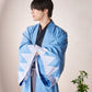 [New] コスプレ 和装 セレクト着物 羽織 ユニセックス フリーサイズ 紺/炭黒/浅葱柄 【クリアストーン】