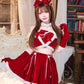 [New] コスプレ クリスマス ルミパピエ プレゼントハートサンタ レディース フリーサイズ レッド 【クリアストーン