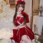 [New] コスプレ クリスマス ルミパピエ プレゼントハートサンタ レディース フリーサイズ レッド 【クリアストーン