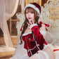 [New] コスプレ クリスマス ルミパピエ ルージュレオタードサンタ レディース フリーサイズ レッド 【クリアストーン】♡