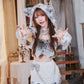 [New] コスプレ クリスマス ルミパピエ ホワイトレオパード レディース フリーサイズ ホワイト 【クリアストーン】♡