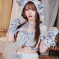 [New] コスプレ クリスマス ルミパピエ ホワイトレオパード レディース フリーサイズ ホワイト 【クリアストーン】♡