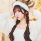 [New] コスプレ小物 クリスマス 帽子/カチューシャ ユニセックス フリーサイズ レッド/グリーン/ブラウン 【クリアストーン】