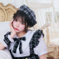 コスプレ ハロウィン メイド リリパレ アイドルチェックメイド レディース フリーサイズ レッド/ピンク/オレンジ/イエロー/ミント/ブルー/ネイビー/パープル/ホワイト/ブラック 【クリアストーン】♡