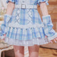 《JamsCollection着用》 コスプレ ねこ リリパレ ペリュシュキャット レディース フリーサイズ ピンク/ブルー  【クリアストーン】♡
