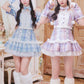 《JamsCollection着用》 コスプレ ねこ リリパレ ペリュシュキャット レディース フリーサイズ ピンク/ブルー  【クリアストーン】♡
