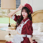 《JamsCollection着用》 コスプレ バレンタイン パティシエ メイド リリパレ パティシエールメイド レディース フリーサイズ ネイビー/レッド 【クリアストーン】♡