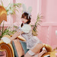 コスプレ うさぎ バニー ルミパピエ ドールバニー レディース フリーサイズ ピンク/グレー 【クリアストーン】♡