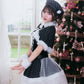 《JamsCollection着用》 コスプレ サンタ クリスマス リリパレ アイドルチェックサンタ レディース フリーサイズ レッド/ブラック 【クリアストーン】