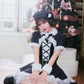 《JamsCollection着用》 コスプレ サンタ クリスマス リリパレ アイドルチェックサンタ レディース フリーサイズ レッド/ブラック 【クリアストーン】