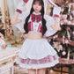 《JamsCollection着用》 コスプレ うさぎ クリスマス リリパレ スノーラビット レディース フリーサイズ ピンク/ブルー/ホワイト/レッド 【クリアストーン】♡