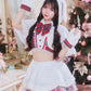 《JamsCollection着用》 コスプレ うさぎ クリスマス リリパレ スノーラビット レディース フリーサイズ ピンク/ブルー/ホワイト/レッド 【クリアストーン】♡
