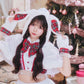 《JamsCollection着用》 コスプレ うさぎ クリスマス リリパレ スノーラビット レディース フリーサイズ ピンク/ブルー/ホワイト/レッド 【クリアストーン】♡