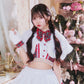 《JamsCollection着用》 コスプレ うさぎ クリスマス リリパレ スノーラビット レディース フリーサイズ ピンク/ブルー/ホワイト/レッド 【クリアストーン】♡