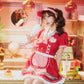 [New] コスプレ ダイナー アメリカンポップダイナー レディース フリーサイズ レッド【クリアストーン】♡