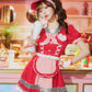 [New] コスプレ ダイナー アメリカンポップダイナー レディース フリーサイズ レッド【クリアストーン】♡