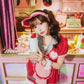 [New] コスプレ ダイナー アメリカンポップダイナー レディース フリーサイズ レッド【クリアストーン】♡